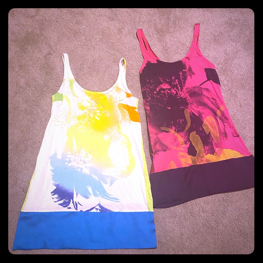 Two Long Tunic Length Tanks